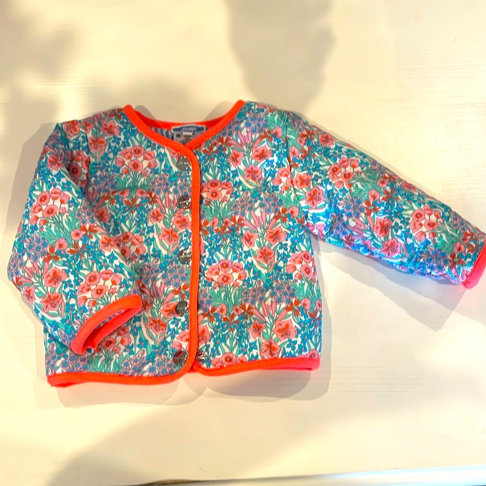 Jacadi Quilted Liberty Print Jacket, 6mth